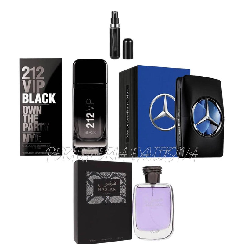 212 vip+Mercedes benz+Hawas+perfumero