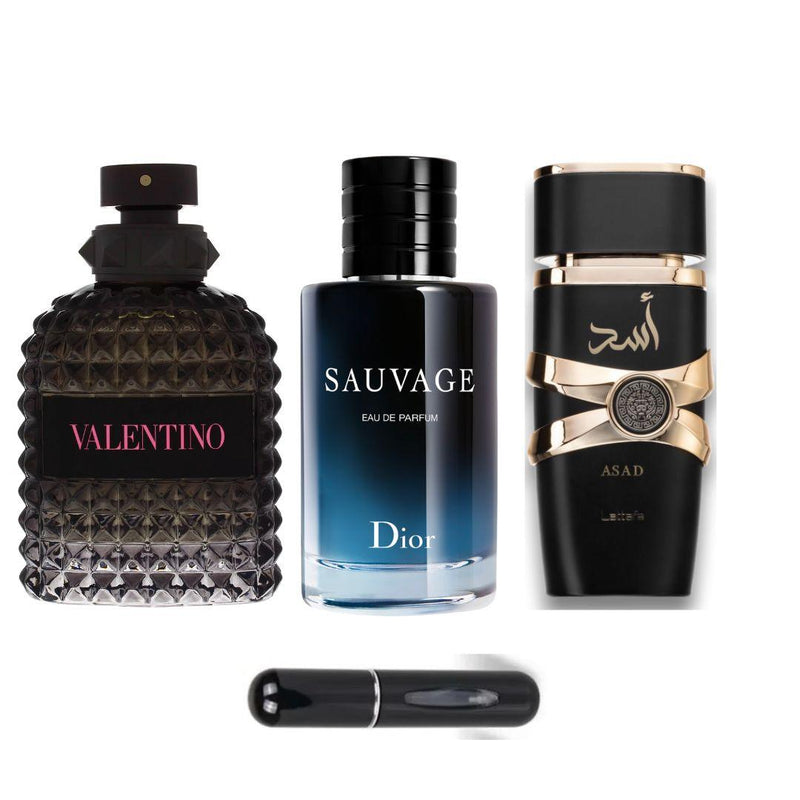 VALENTINOBORNROMA+SAUVAGE+ASAD+PERFUMERO